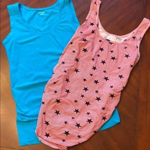 2 Maternity Tanks sz M